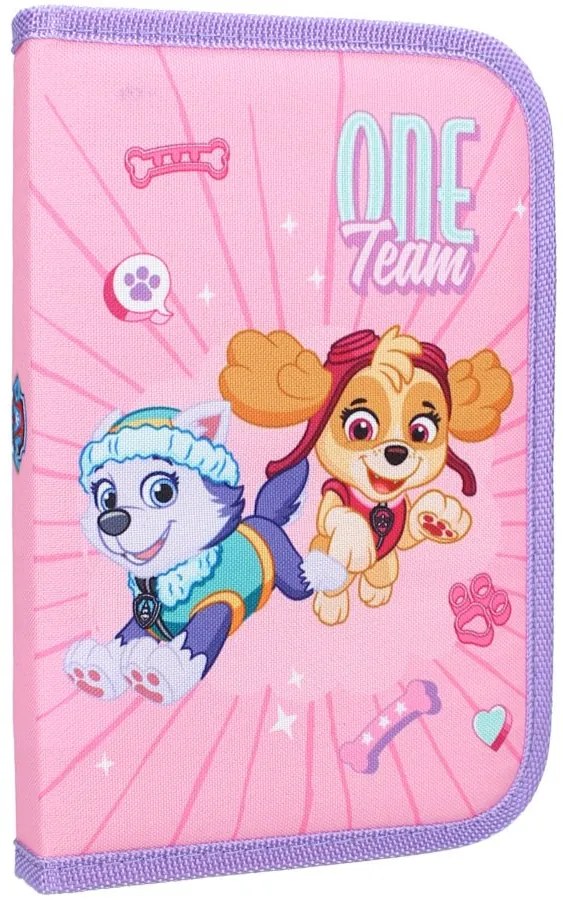 Vybavený školský peračník pre dievčatá Tlapková patrola - Paw Patrol - motív Skye a Everest