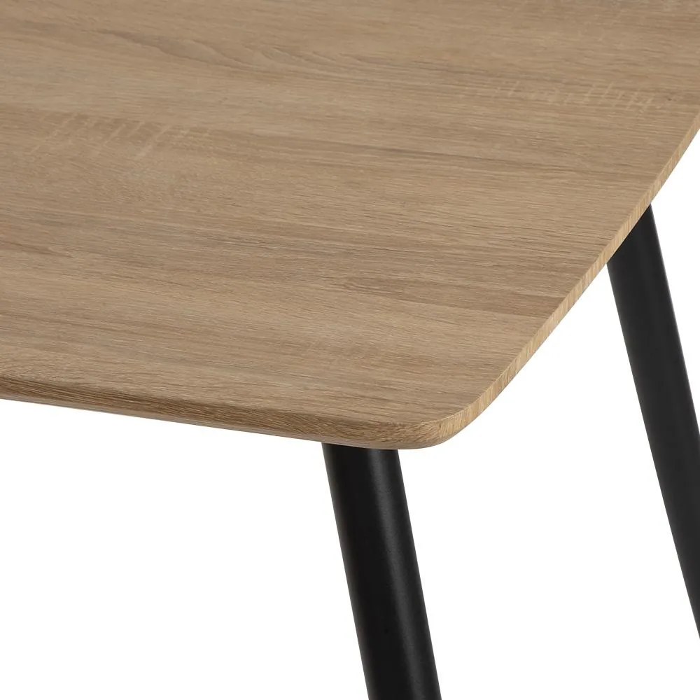 Jedálenský set 4x stoličky + stôl 120 cm AVENBERG NATURAL, béžová