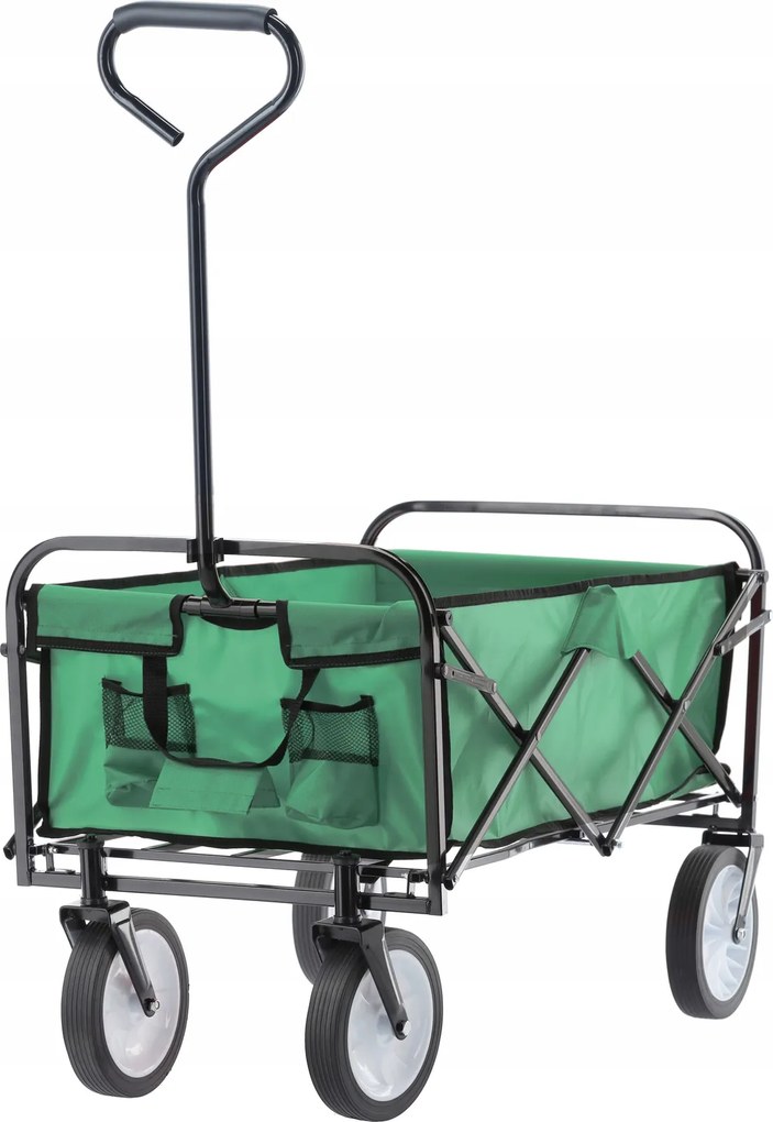 CH Zelený skladací záhradný vozík Loca