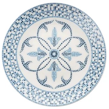 24-dielna jedálenská súprava z porcelánu v elegantnej modrej