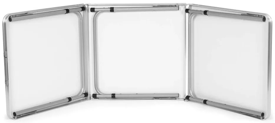 Skladací cateringový stôl 180 x 60 cm čierny 3-časťový