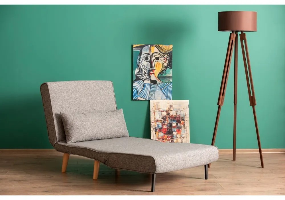 Svetlosivé kreslo Folde – Artie