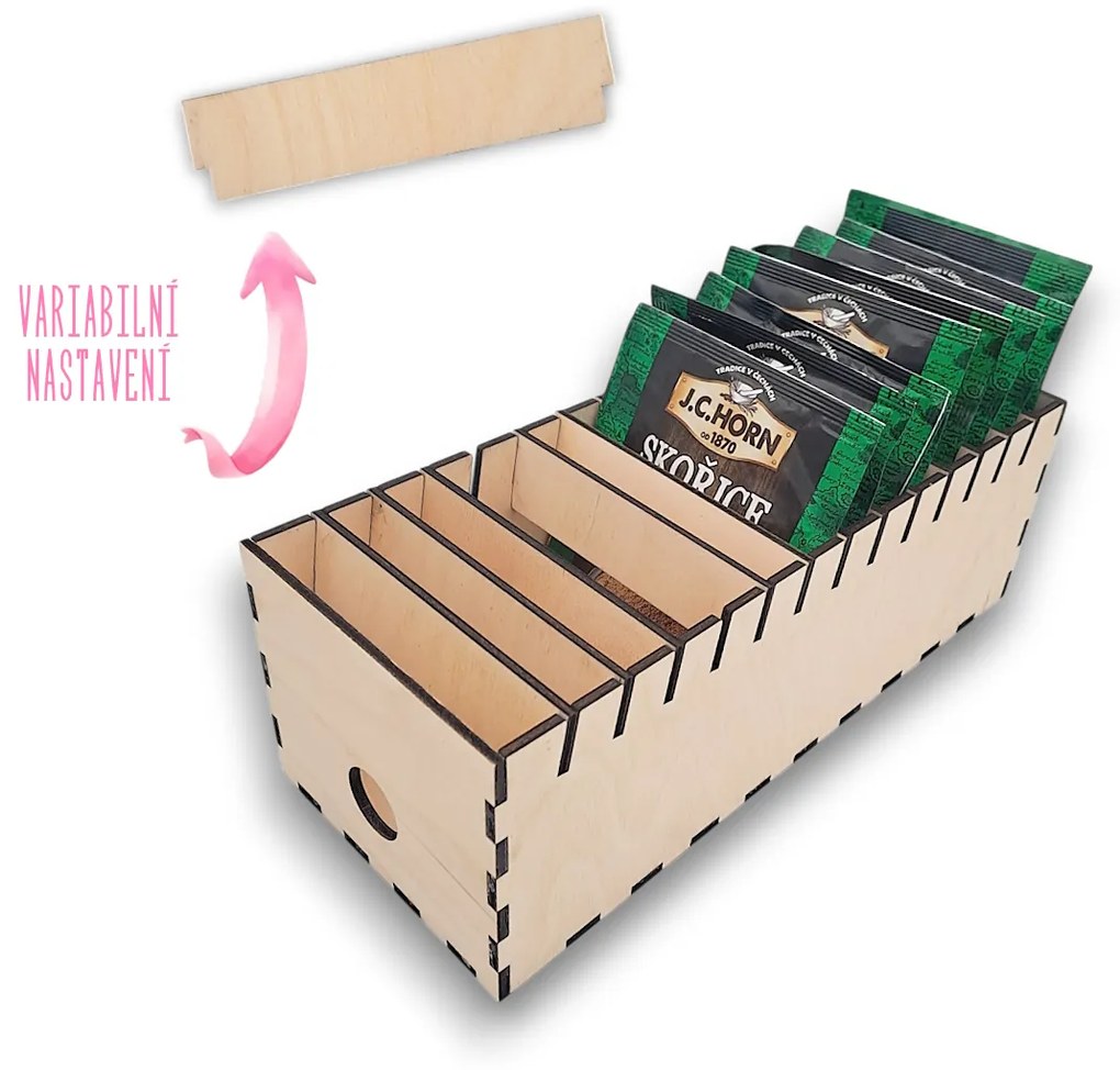 usporadejto.cz Organizér na korenie vreckách / pudingy / polievky, VASKY