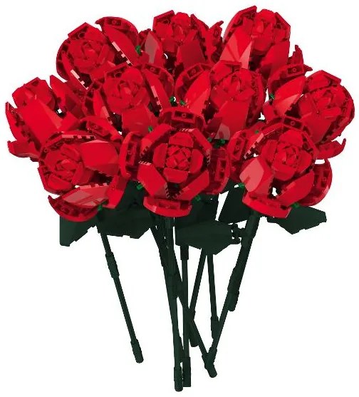 lupilu®  Stavebnica - kytica kvetov (kytica ruží)  (100395027)