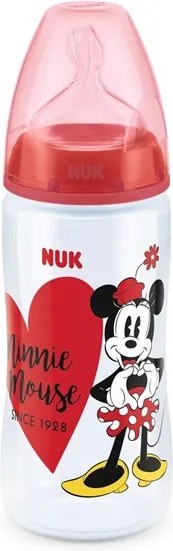 NUK NUK Dojčenská fľaša NUK Disney Mickey 300 ml Minnie červená Červená |