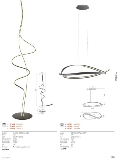 Redo 01-3626 - stmievateľná LED stojacia lampa IMPULS LED/36W/230V čierna