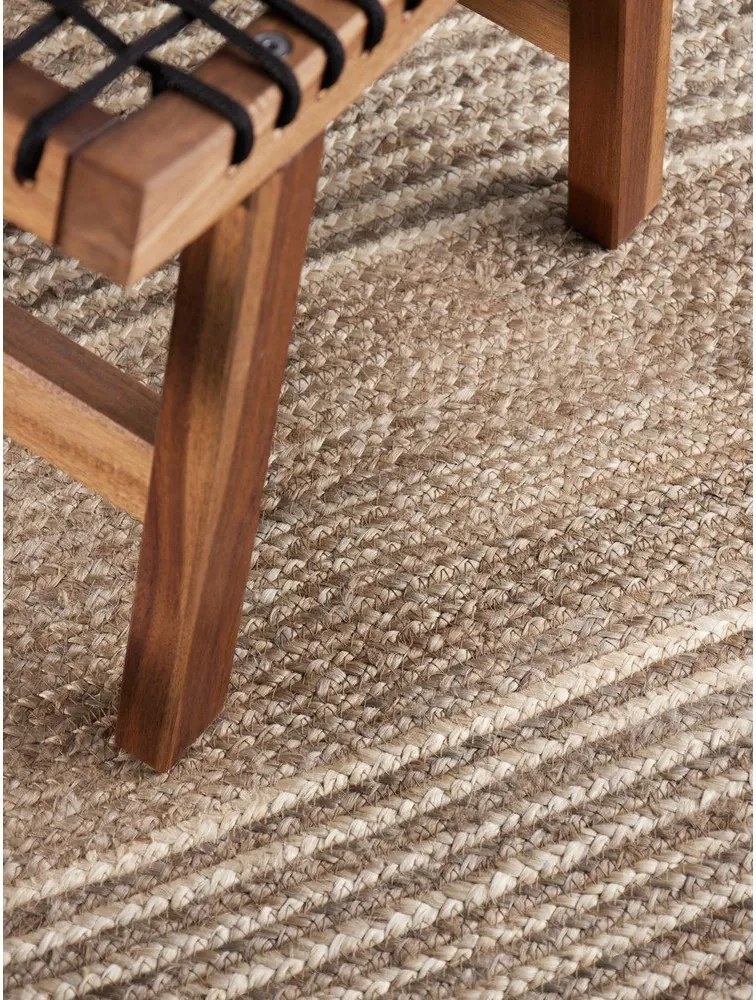 Obojstranný/ručne tkaný jutový behúň v svetlo prírodnej farbe/v tmavo prírodnej farbe 80x200 cm Juno – Hanse Home