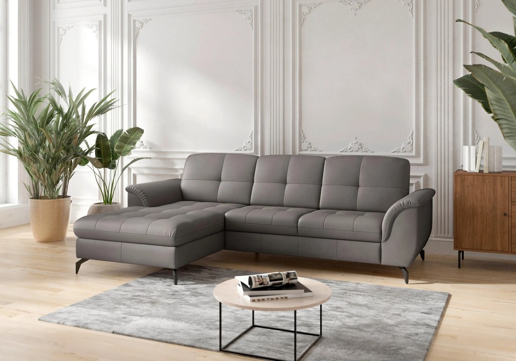 XXXLutz ROHOVÁ SEDAČKA, textil, koža, mokka Sit & More - Sedačky - 000144016366