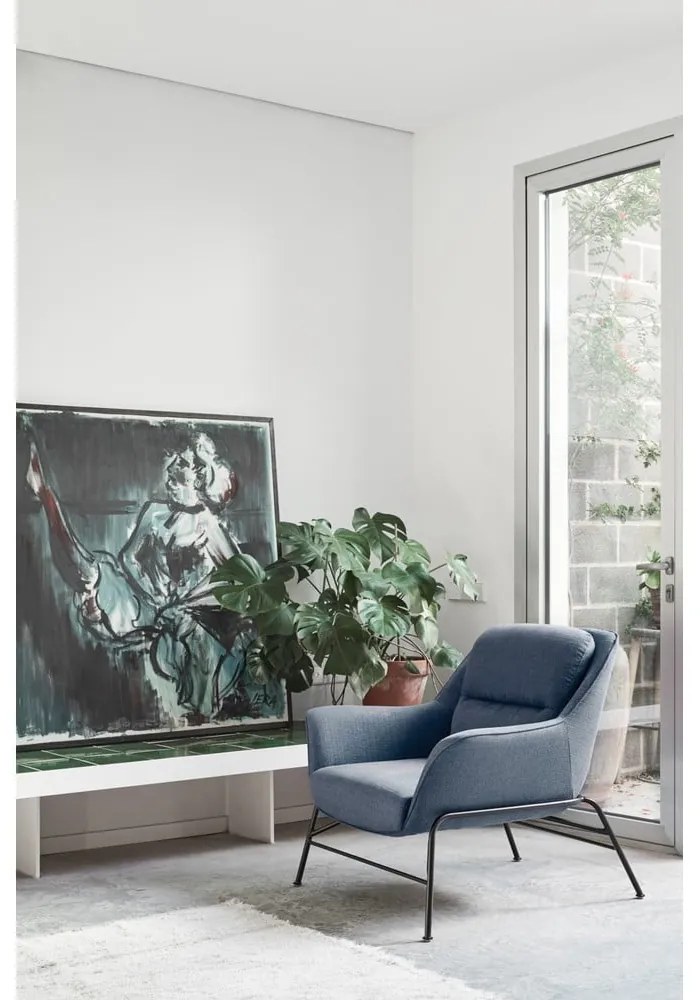 Modré kreslo Teulat Sadira