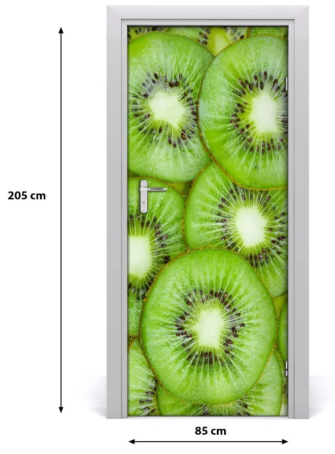 Fototapeta na dvere do domu samolepiace kiwi 85x205 cm