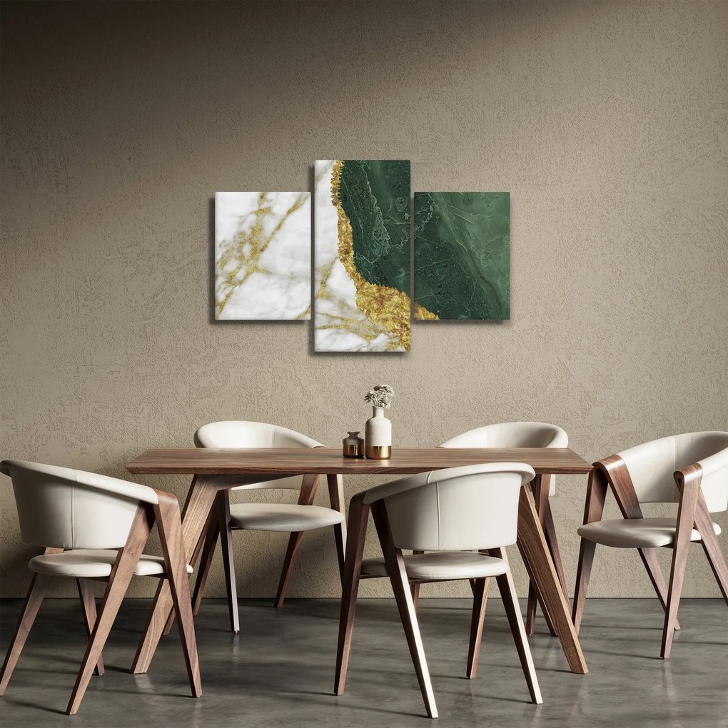 Obraz - Zelený mramor N⁰3 (90x60 cm)