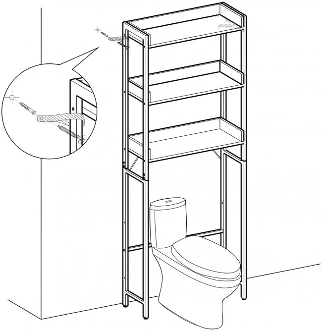 Polica s priestorom BTS002B01
