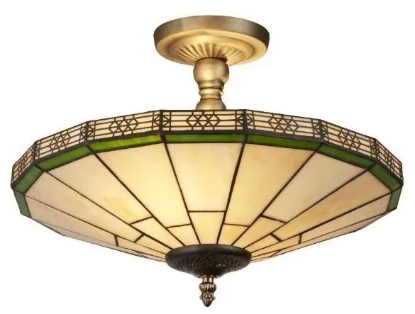 Searchlight 4417-17 - Tiffany prisadený luster NEW YORK 2xE14/40W/230V