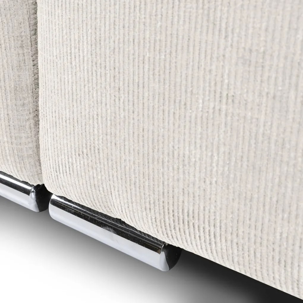 Rozkladacia pohovka Anafi, svetlo - krémová látka