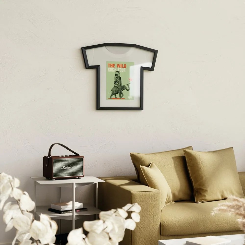 Čierny plastový rámček na stenu 50x54,5 cm T-Frame – Umbra