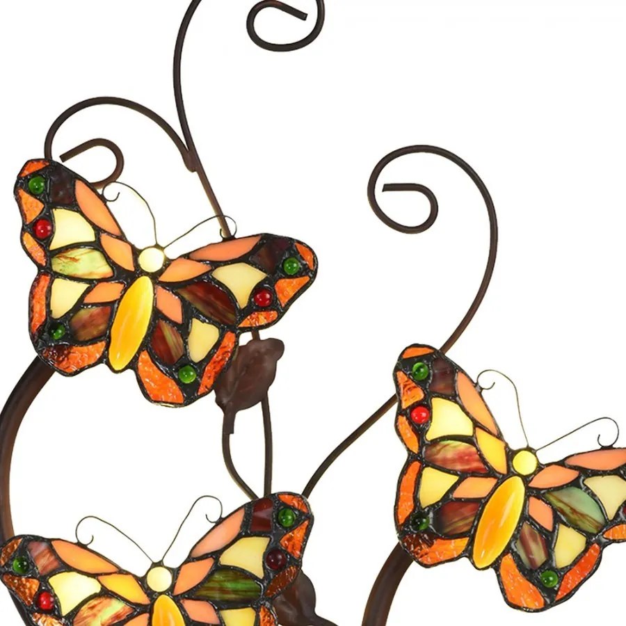 Nástenná lampa Tiffany Papillons - 32 * 68 cm G4 / 4 * 2W