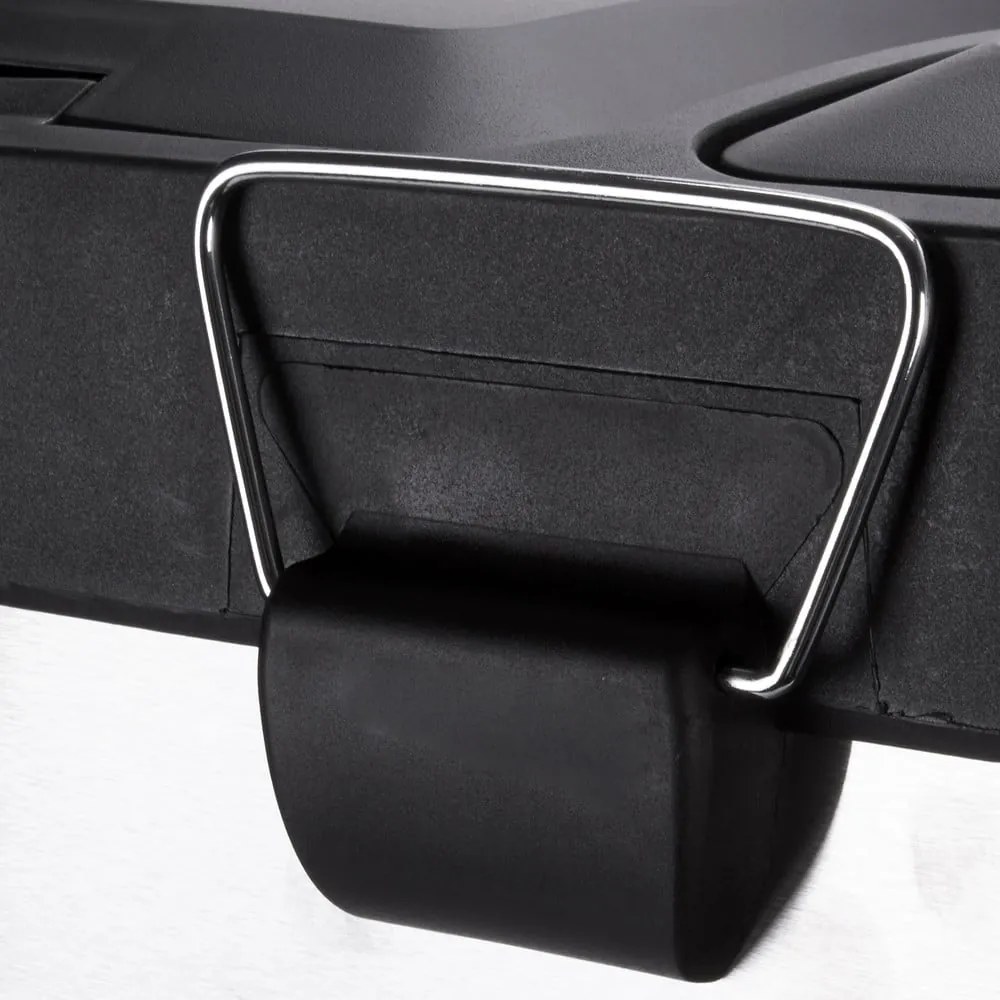 Oceľový odpadkový kôš 2x8 l na triedený odpad/nášľapný v matne striebornej farbe Tri Selectif – MSV