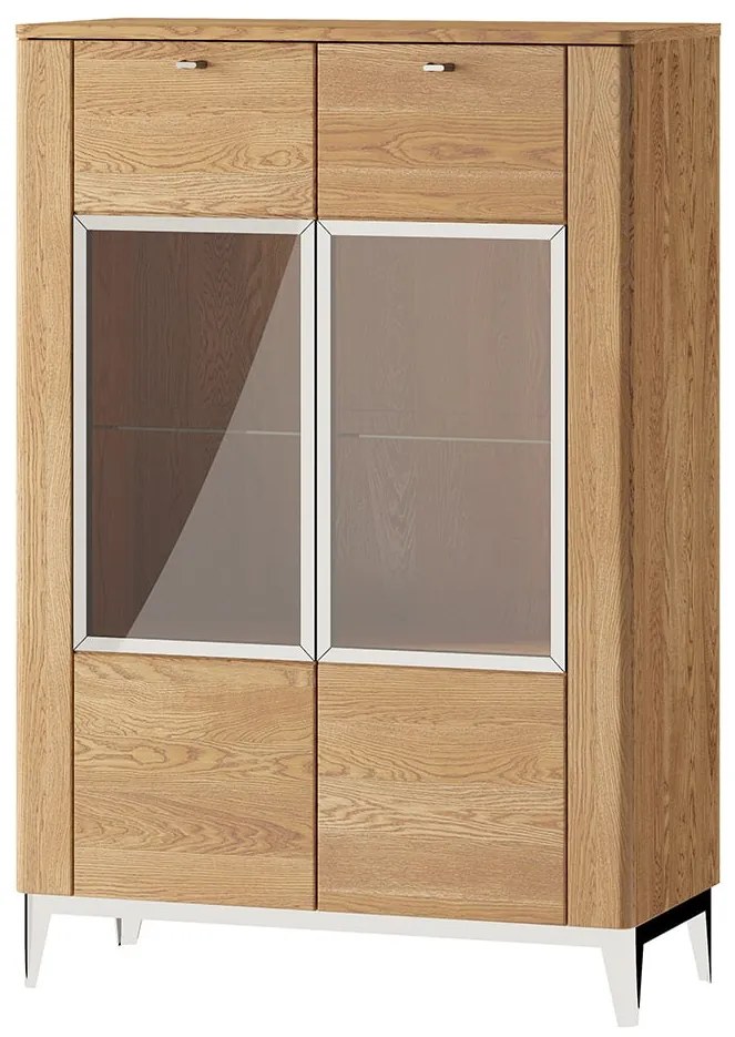 Vitrína Savona II 15 90 cm z masivu dub zlatý