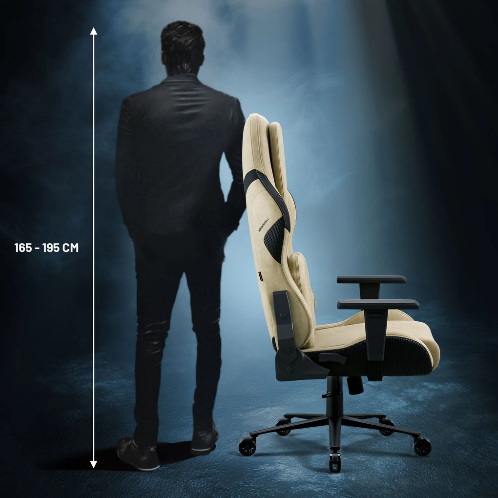 Herné kreslo Normal Size, zlatý-čierny: Diablo X-One Prime Broken Gold
