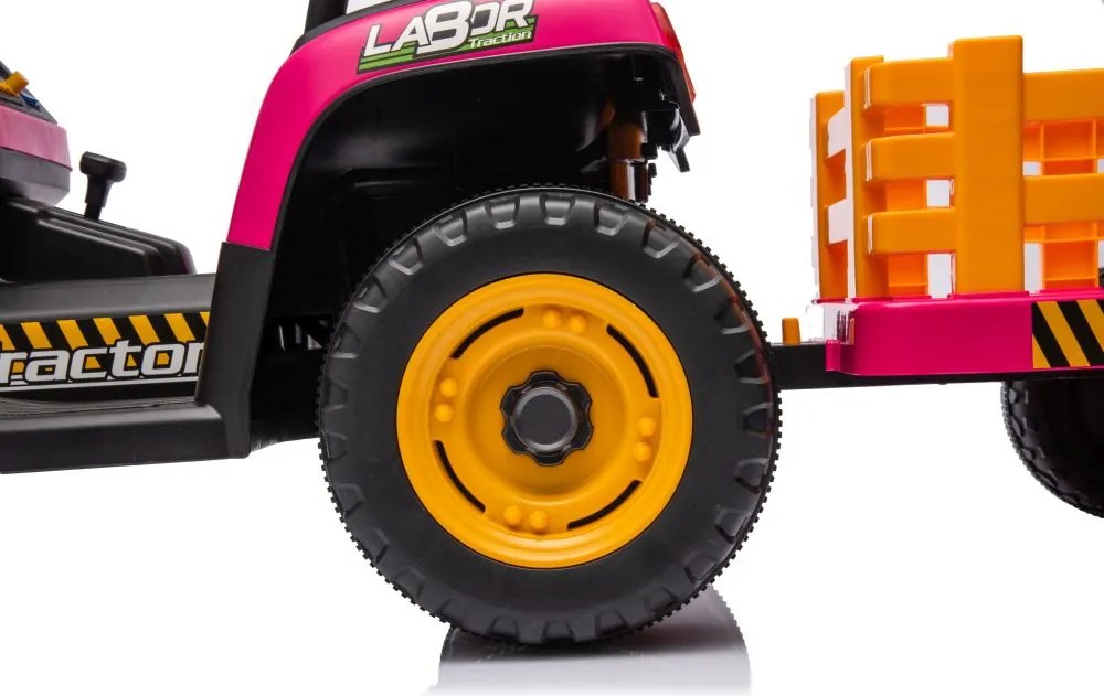 LEAN CARS Batériový traktor BBH-030 ružový