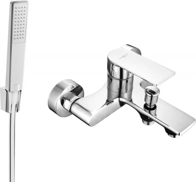Mexen Royo R72 vaňová batéria so sprchovacím setom, chrómová - 7223R72-00