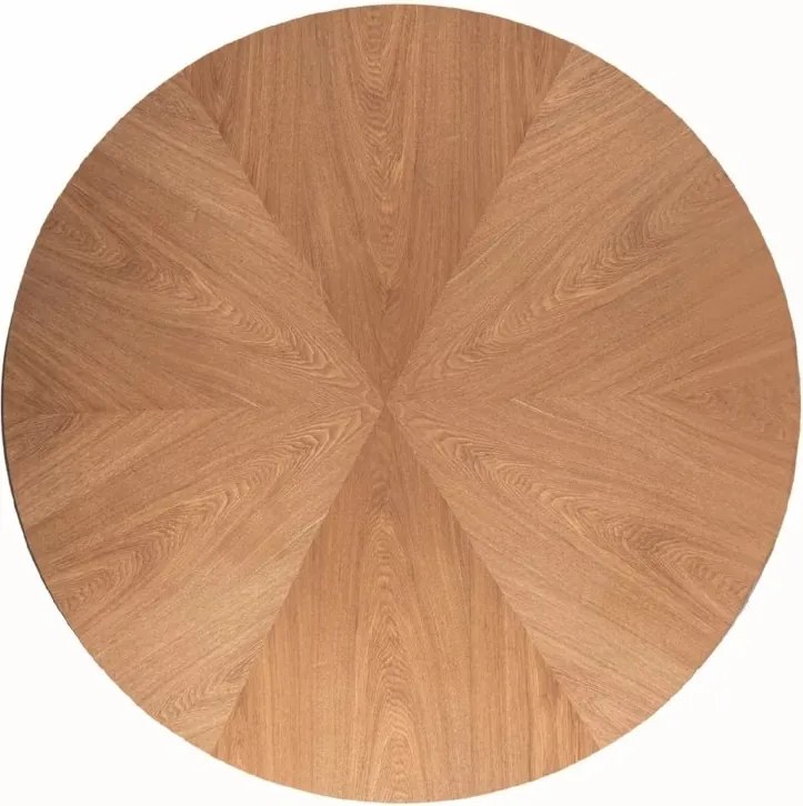 Okrúhly jedálenský stôl ANGEL 120x120 cm, dekor dub