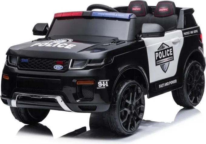 LEAN CARS Elektrické policajné autíčko BBH-021 čierne