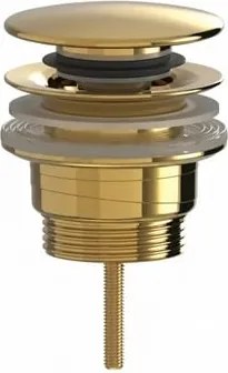 Výpusť umývadla 5/4 SAT Aurum 7,2 cm, zlatá lesklá, plast SATAUCCG