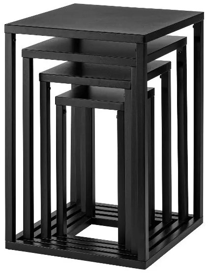 Livarno home Súprava servírovacích stolíkov, 4-dielna  (100392792)