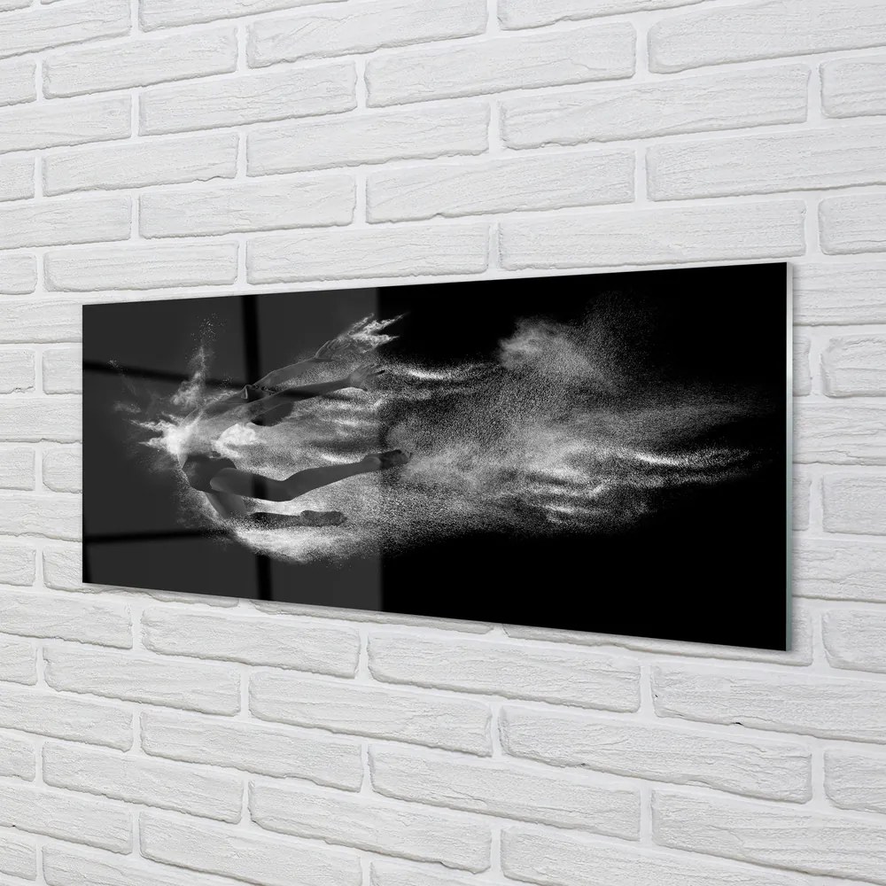Obraz plexi Žena baletné dymové šedé pozadie 120x60 cm
