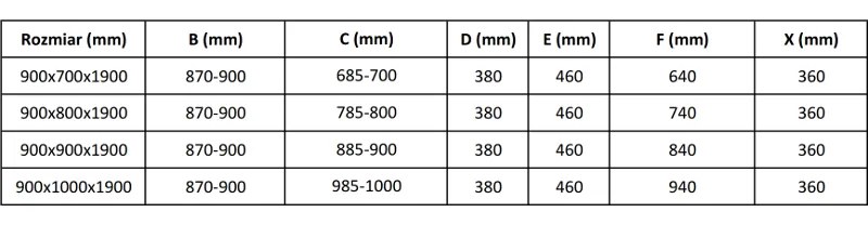 Mexen Apia, sprchový kút s posuvnými dverami 90 (dvere) x 70 (stena) cm, 6mm číre sklo, chrómový profil, 840-090-070-01-00