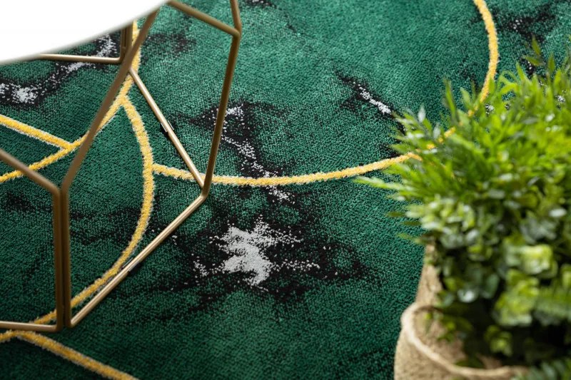 Dywany Łuszczów, Kusový koberec Emerald 1016 green and gold, 180x270, zelená, kancelária