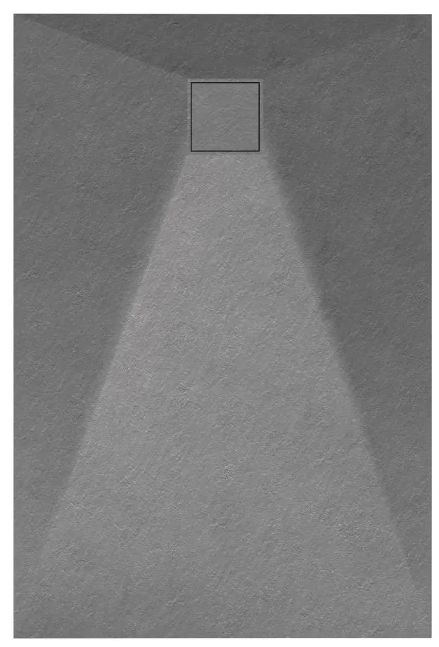 Gamma Erga Oldaf, SMC obdĺžniková sprchová vanička 120 x 80 cm, šedá matná, ERG-GMA-OL-80120G