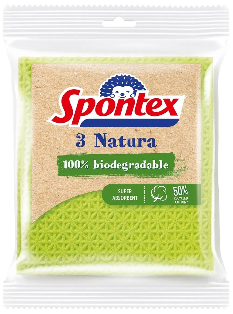 Spontex Natura Viacúčelová hubová utierka 3 ks