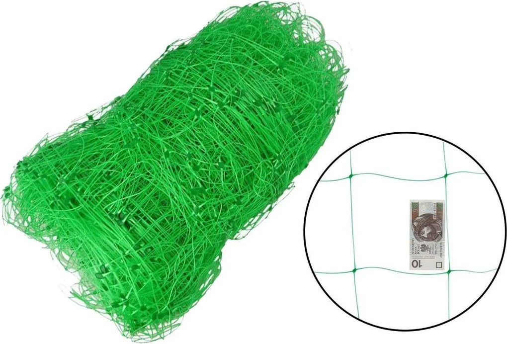 Bestent Podporná sieť pre rastliny 2x20m, zelená