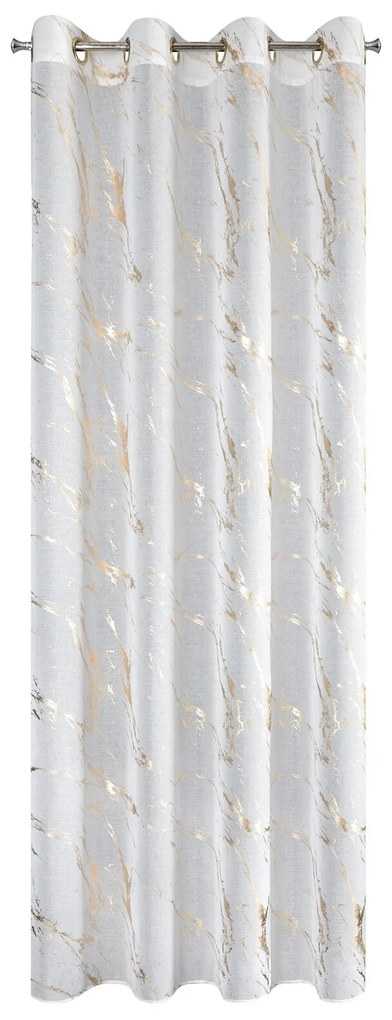 EUROFIRANY ZÁCLONA NA KRÚŽKOCH MOLLY1 140X250 CM VZOROVANÁ