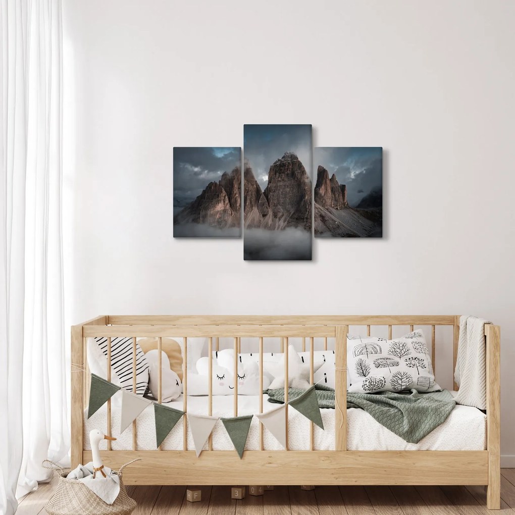 Obraz - Tri Zuby, Talianske Dolomity (90x60 cm)
