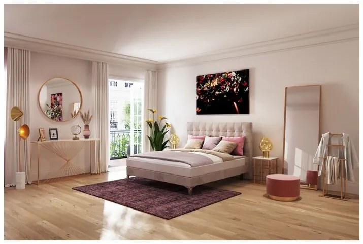 Benito Star posteľ krémová 180x200 cm