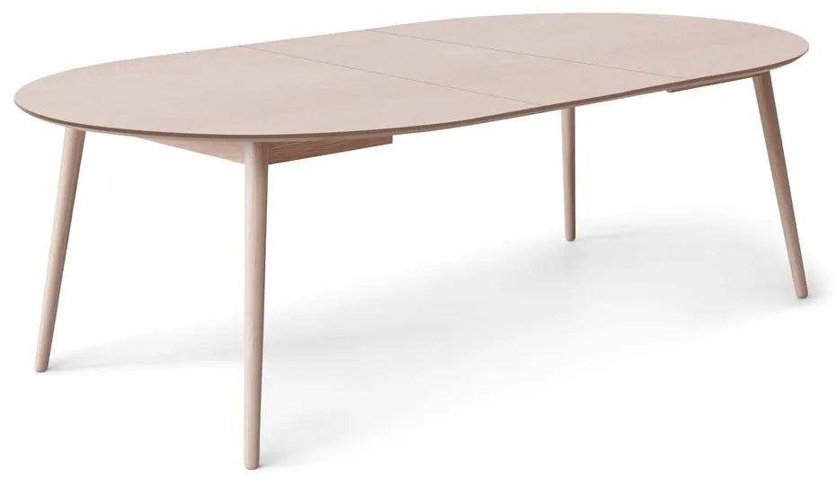 Okrúhly rozkladací jedálenský stôl s prídavnou doskou v dekore duba ø 135 cm Meza – Hammel Furniture