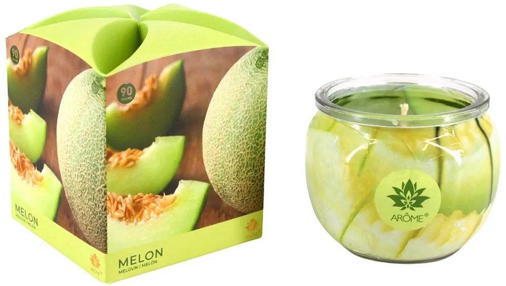 ARÔME Vonná sviečka 90 g Melón