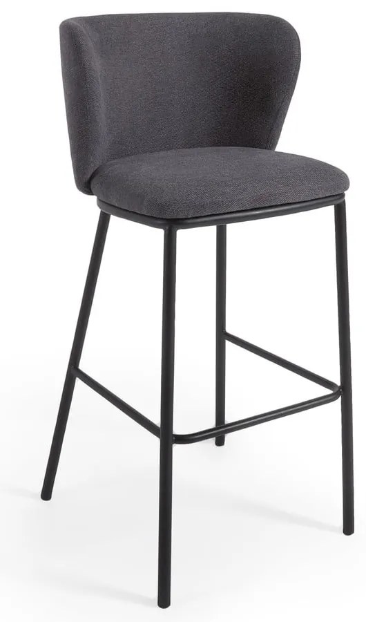 Tmavosivá barová stolička 102 cm Ciselia – Kave Home