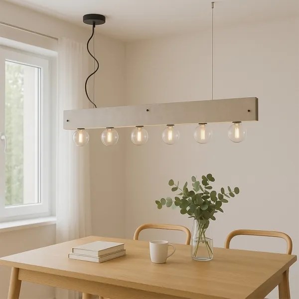 ONLI - Luster na lanku ARGO 6xE27/22W/230V šedá