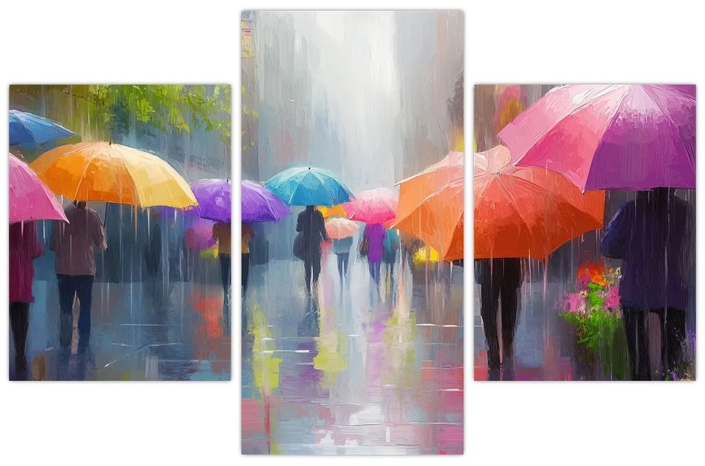 Obraz - Daždivý deň (90x60 cm)