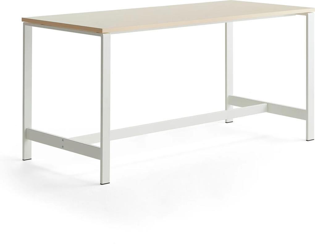 Stôl Various, 1800x800x900 mm, biela, breza