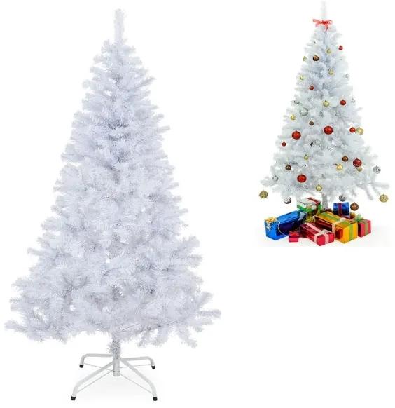Umelý vianočný stromček Jedľa 180 cm biela