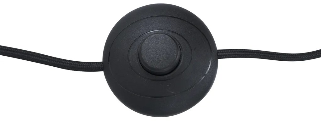 Dizajnová stojaca lampa bronzová s bronzovým sklom 5-svetiel - Atény