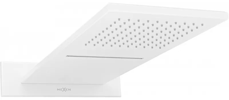 Mexen Waterfall sprchová nerezová hlavica Slim 50 x 22 cm, biela, 79190-20