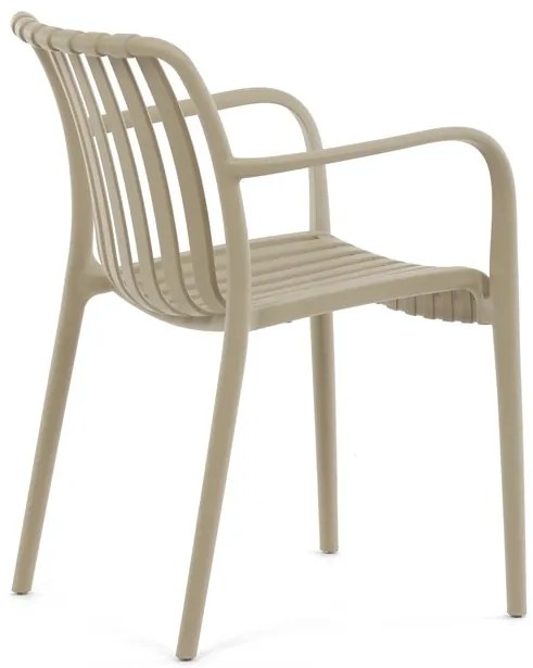 Autronic BONTEC Jedálenská stolička, hnedá, plast, CT-X7029 CAP Farba: Béžová