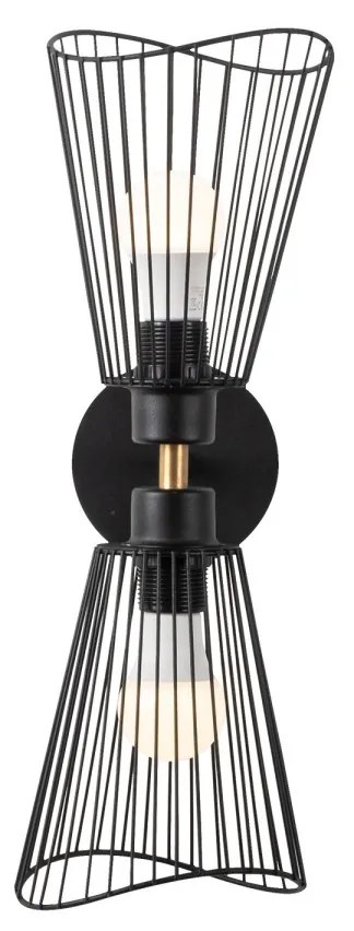 Nástenné svietidlo Zeyno čierne