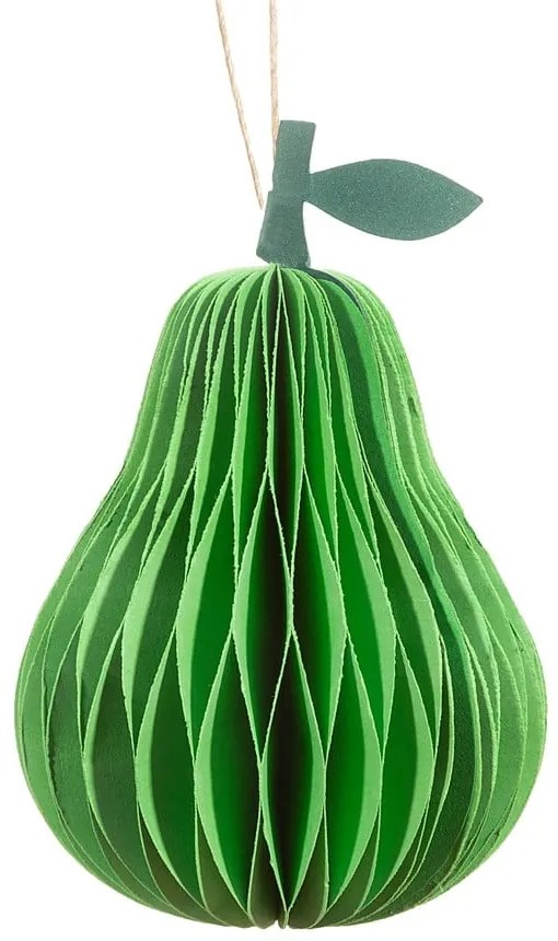 Papierová ručne vyrábaná vianočná ozdoba ø 7 cm Pear Honeycomb – Sass &amp; Belle